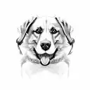 dog bone tattoo design idea