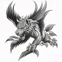 sin of pride tattoo design idea