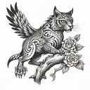 sin of pride tattoo design idea