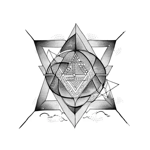 pythagoras symbols tattoo design idea