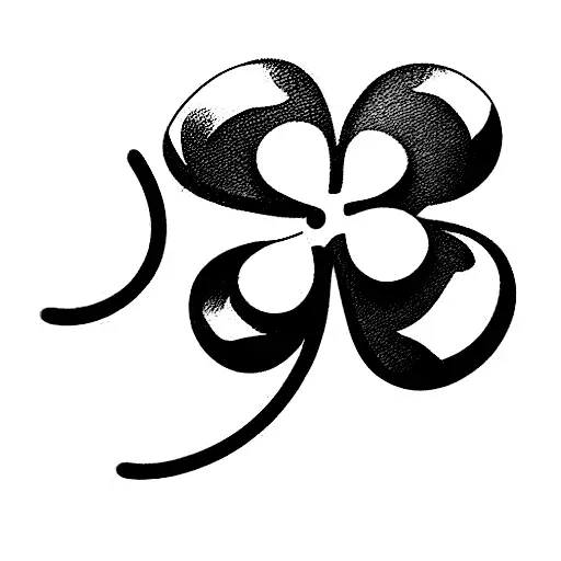 Stencil Shamrock Flower shape Lucky Irish Celtic 4 leaf Clover Tattoo Wall  Decor | eBay