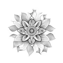 exotic flower simple  tattoo design idea