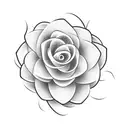 exotic flower simple  tattoo design idea