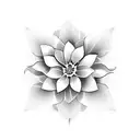 exotic flower simple  tattoo design idea