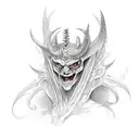 demon vs angels tattoo design idea