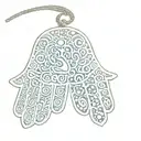 Hamsa hand and name Emilia  tattoo design idea