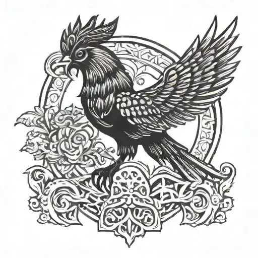 Liverbird tattoo design idea