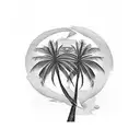 Palm Tree tattoo design idea