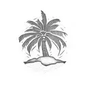 Palm Tree tattoo design idea