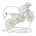 ghost motocross flash tattoo design tattoo design idea
