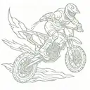 ghost motocross flash tattoo design tattoo design idea