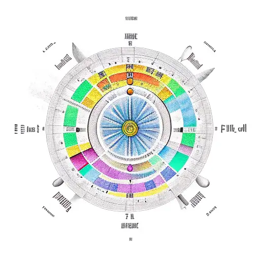 Circle of fifths from music tattoo design idea