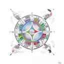 Circle of fifths from music tattoo design idea