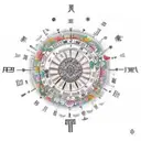 Circle of fifths from music tattoo design idea