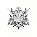 interlink cancer leo taurus scorpio to show friendship.   tattoo design idea