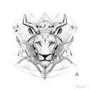 interlink cancer leo taurus scorpio to show friendship.   tattoo design idea