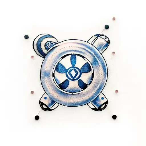 poliwag with a Volkswagen logo tattoo design idea