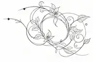 simplicity, ornamental, witchy, witchcraft, minimalistic, nature, flow, breathe, calm tattoo design idea