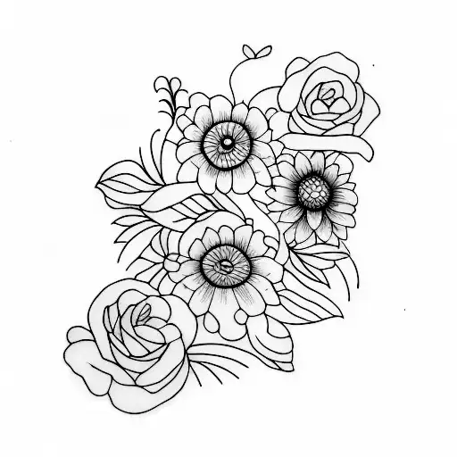 matching sister  tattoo design idea