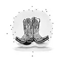 prickly pear cactus in cowboy boot tattoo design idea
