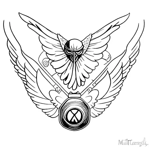 Snitch with wings tattoo design idea