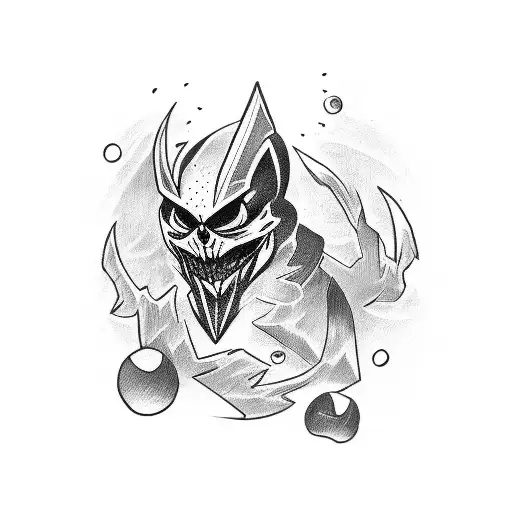 magic card shaco tattoo design idea