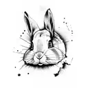 magic card with rabbit and shaco tattoo design idea