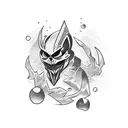 magic card shaco tattoo design idea