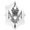 magic card shaco tattoo design idea