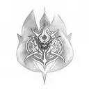 magic card shaco tattoo design idea