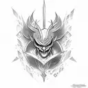 magic card with shaco tattoo design idea