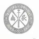 chi rho tattoo design idea