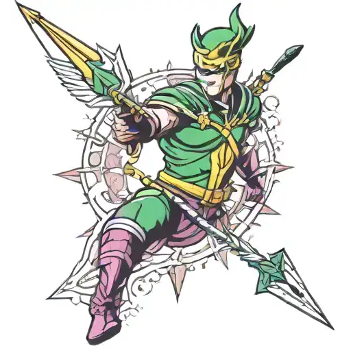 killer queen and arrow jojo tattoo design idea