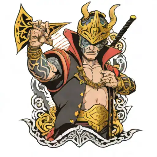 killer queen and arrow jojo tattoo design idea