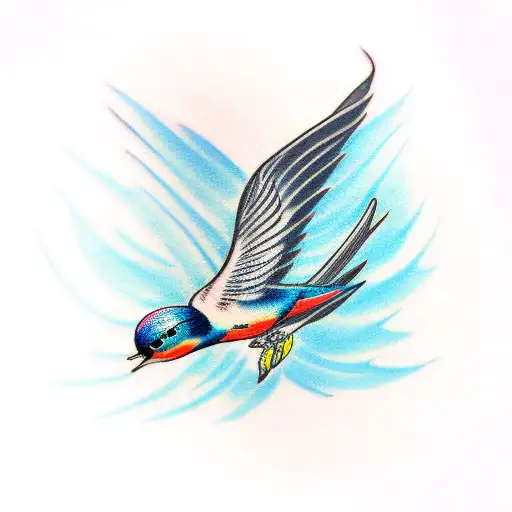 Swallow Bird tattoo design idea