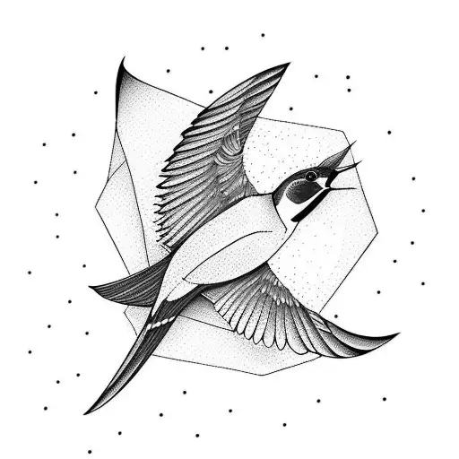 Swallow Bird tattoo design idea