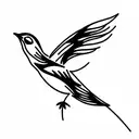 Swallow Bird tattoo design idea