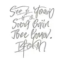 quotes from the song See you again from the fast and furious "that bond will never be broken..." tattoo design idea