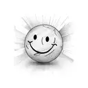 smiley face  tattoo design idea