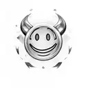 smiley face  tattoo design idea