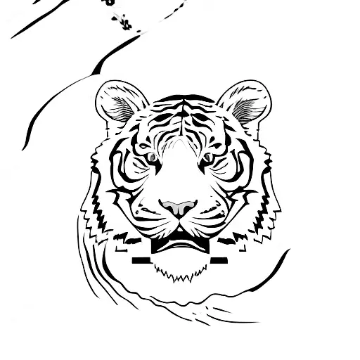 Tiger tattoo design idea