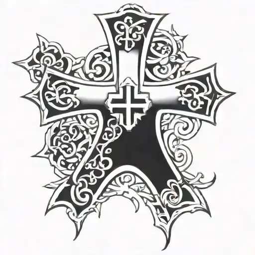 iron cross   tattoo design idea