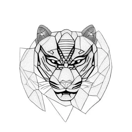 Panther tattoo design idea