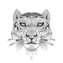 Panther tattoo design idea