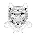Panther tattoo design idea
