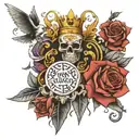 Trust , Royalty , respect , fuck up one lose all 3 tattoo design idea