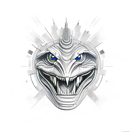 cobra guerreira tattoo design idea