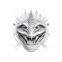 cobra guerreira tattoo design idea