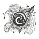 semi colon but the dot is a tatoo  tattoo design idea