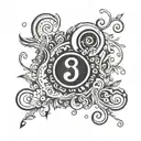 semi colon but the dot is a tatoo  tattoo design idea